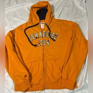 Women’s Tennessee Volunteers 1794 Press Box Size M Orange Zip Up Hoodie Jacket